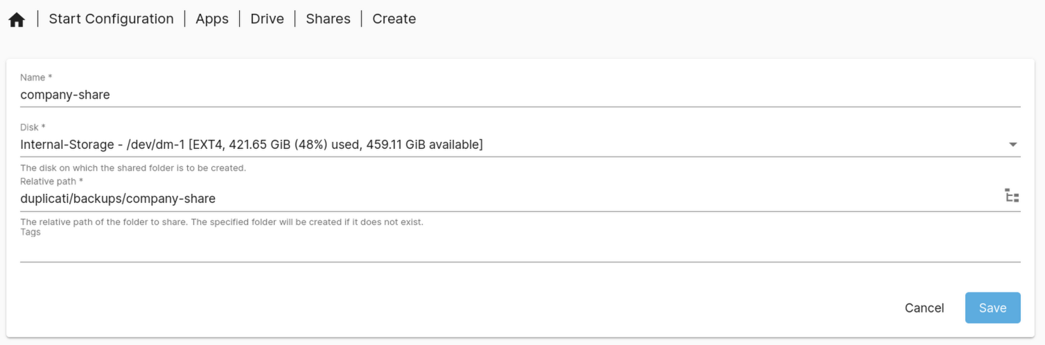 Drive Shared Folder Create