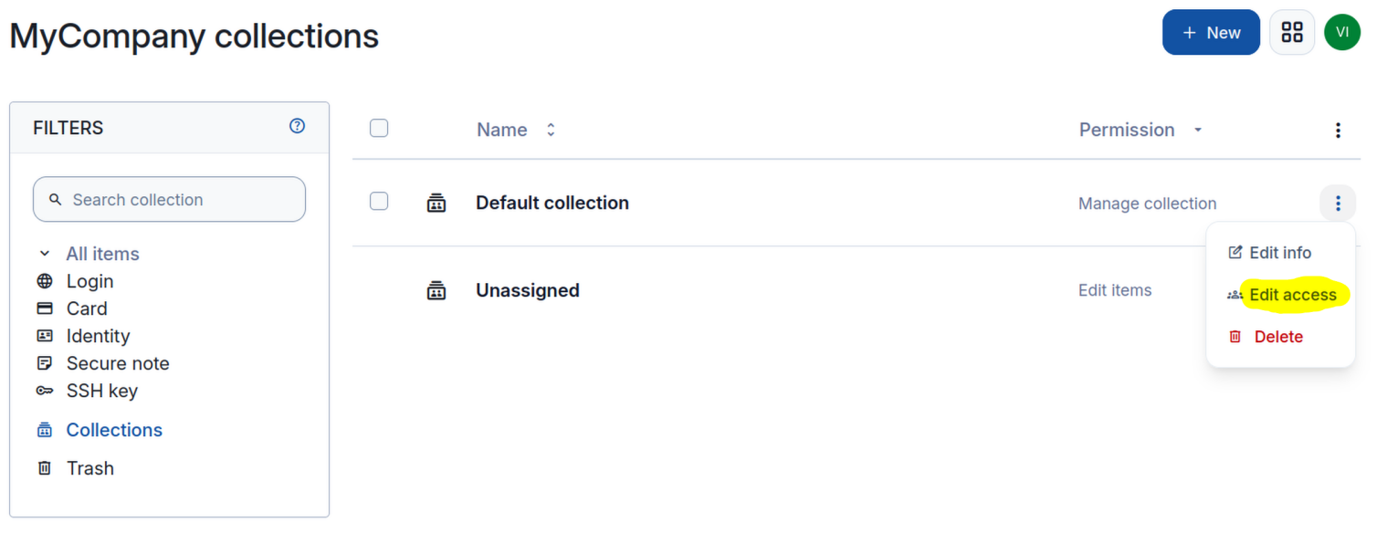 Password Manager Collections